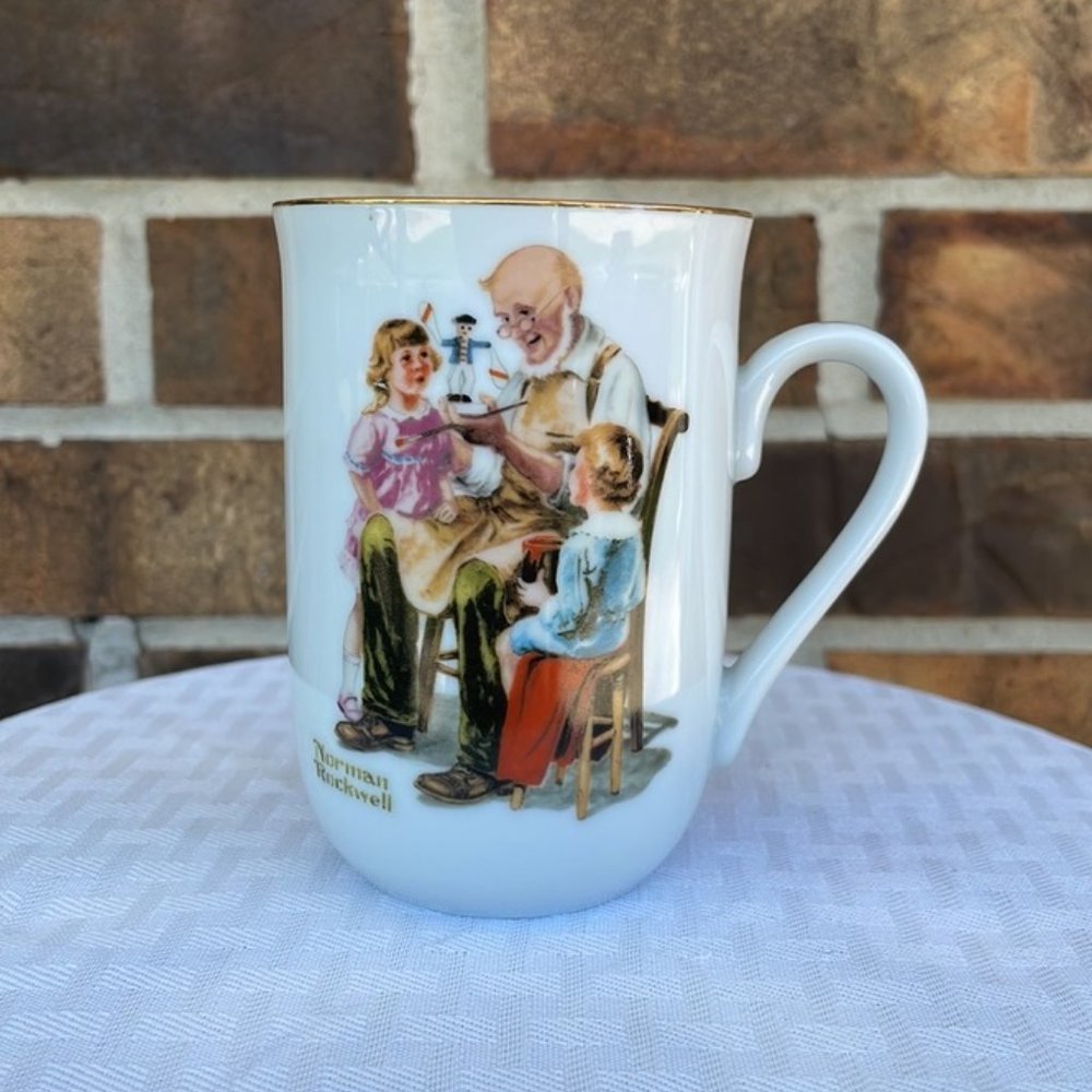 Norman Rockwell Coffee Cup-The Toymaker